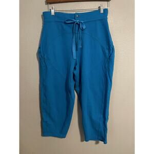 Free People Movement Summit Scout Pants Womens Large Blue Cropped Sweatpants